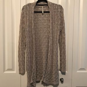 Grey sweater cardigan
